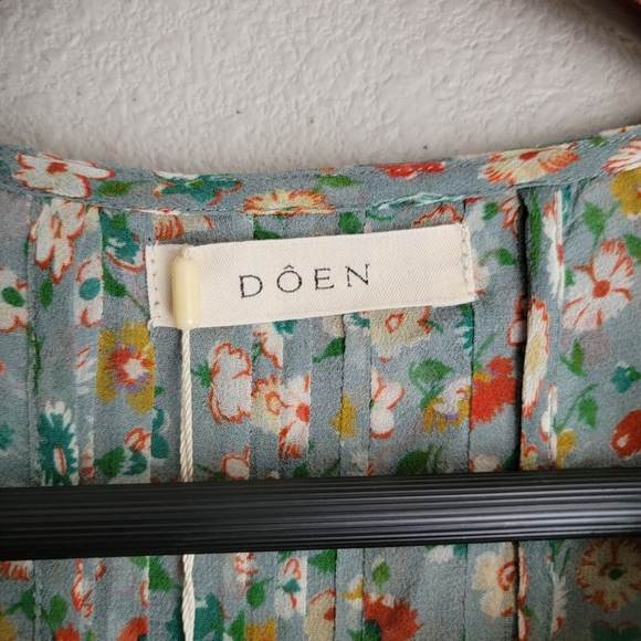 Doen Selma Top in Sarcelle Tasha Garden size XL NWT - Picture 6 of 11